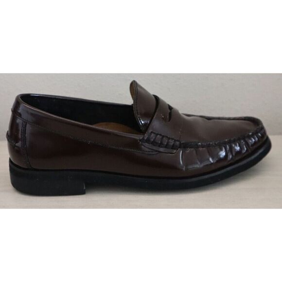 Florsheim 12195-601 Men's Sz 7.5D Burgundy Berkley Flex Penny Loafers - Picture 5 of 11